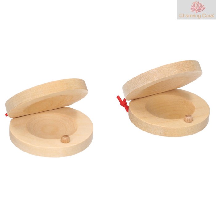 Promo Sepasang Kastanyet Jari Bahan Kayu
