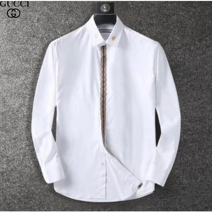 KEMEJA PUTIH PRIA LENGAN PANJANG BRANDED / KEMEJA PUTIH POLOS PRIA  YANIAMITA