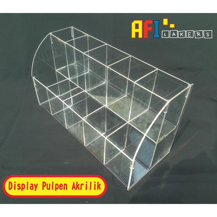 

Display pulpen akrilik 2tingkat / Kotak pajangan pulpen
