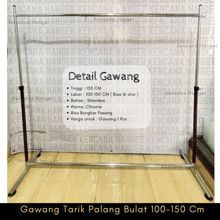 GAWANG HANGER GANTUNGAN BAJU MODEL GAWANGAN (150CM)