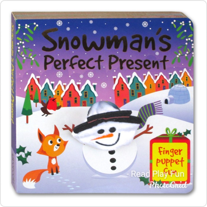 

Sale!! Snowman's Perfect Present Finger Puppet ard ok