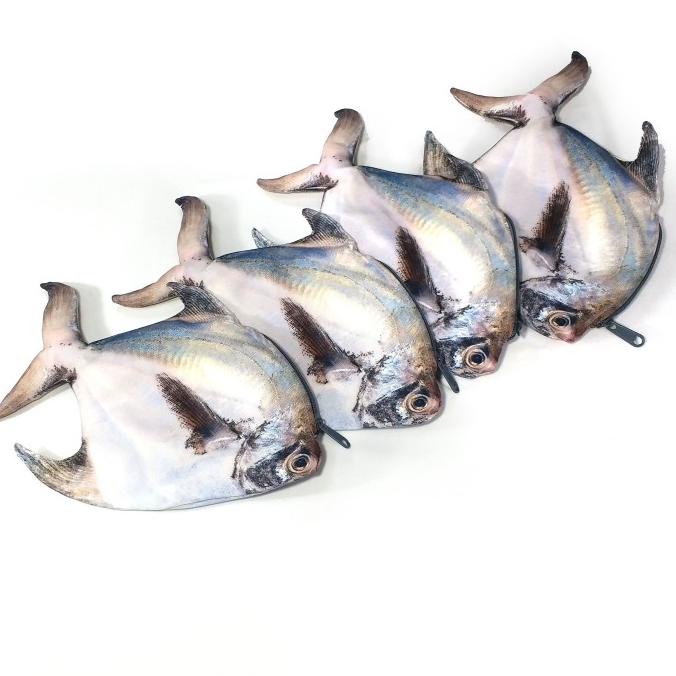 

Tempat Pensil Ikan Bawal Putih Segar Pouch Alat Tulis Premium Unik
