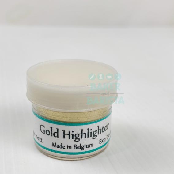 

Gold Highlighter Repa 5Gr Nett / Gold Cake Decor/ Bubuk Emas Untuk K