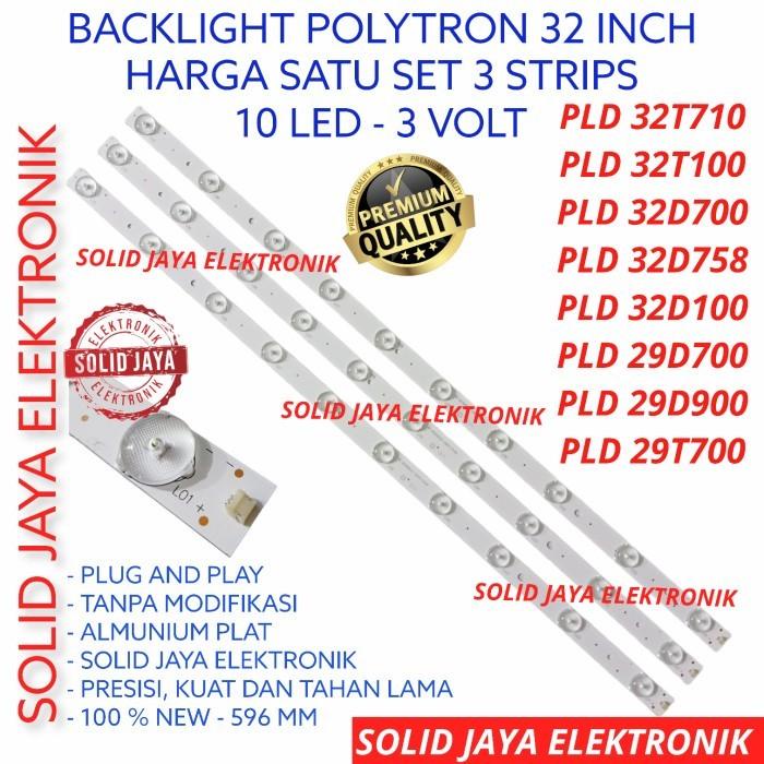 Backlight Led Polytron Pld32T100 Pld32T106 Pld32T700 Pld32T710 Lampu