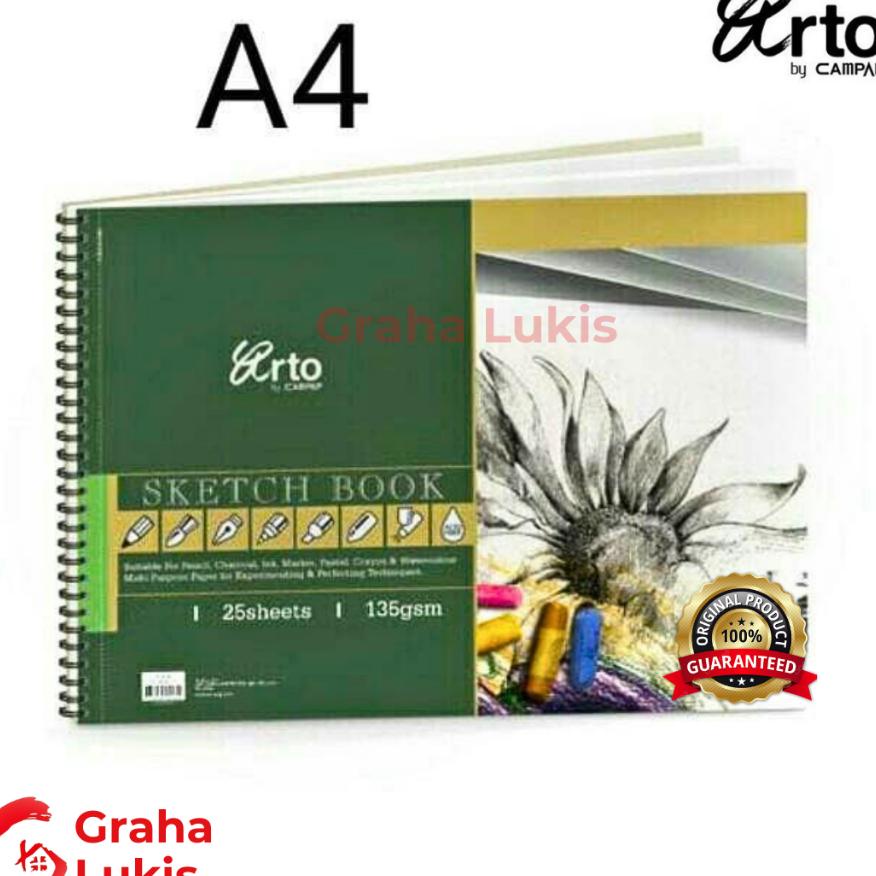 

Arto Sketch Book A4 Wire O (135Gsm, 25Sheets)