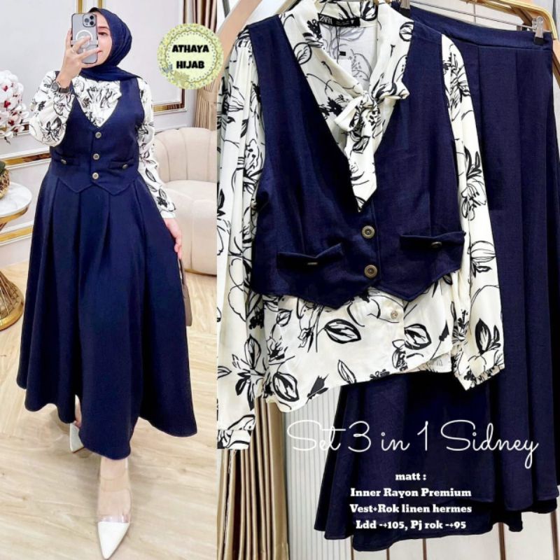 [SYAR'I TILL JANNAH] Sidney Setelan Best Sellet By Athaya Hijab