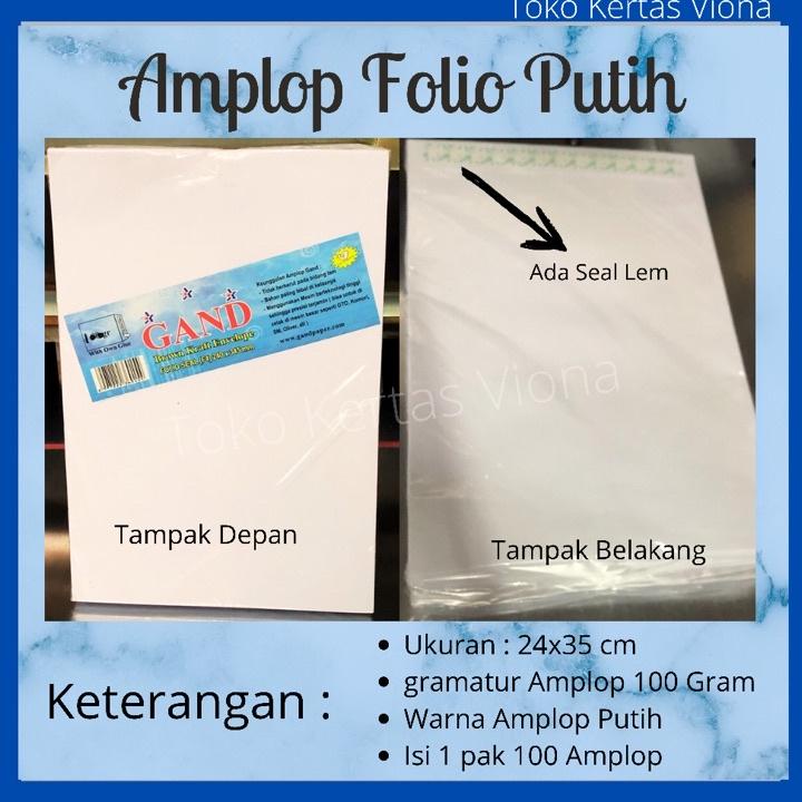

Amplop Putih Folio
