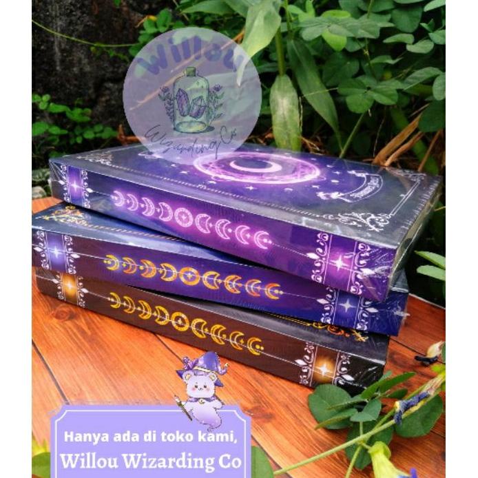 Notebook Hard Cover Diary Dark Magic Book Grimoire Buku Jurnaling Buku Agenda Buku Catatan Buku Tuli
