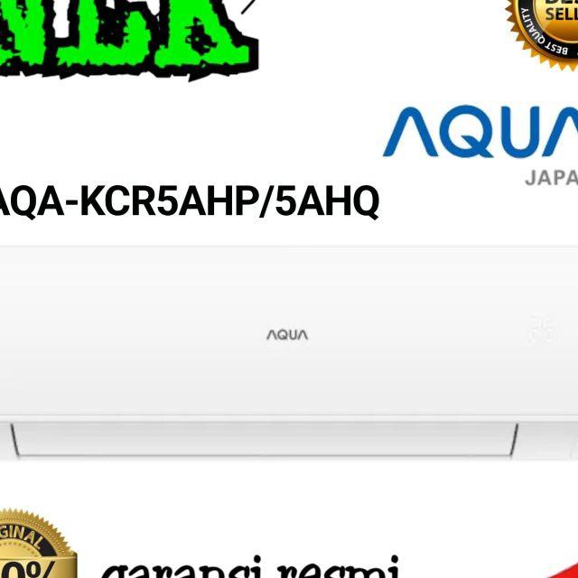 Ac Aqua Japan 1/2 Pk + Pasang Instalasi 05 Ahq / 0.5 Ahp 0.5 Pk 390Watt Anti Karat Blue Fin Garansi 