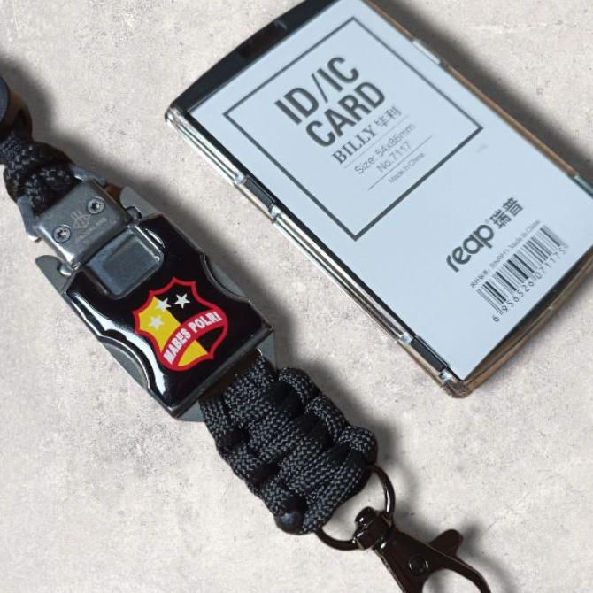 

Tali Lanyard Id Card El Tactical Logo Mabes Polri