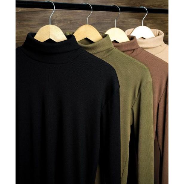 Promo KAOS RIB TURTLENECK LENGAN PANJANG PRIA / KAOS RIB TURTLENECK PRIA / KAOS LEHER TINGGI PRIA / 