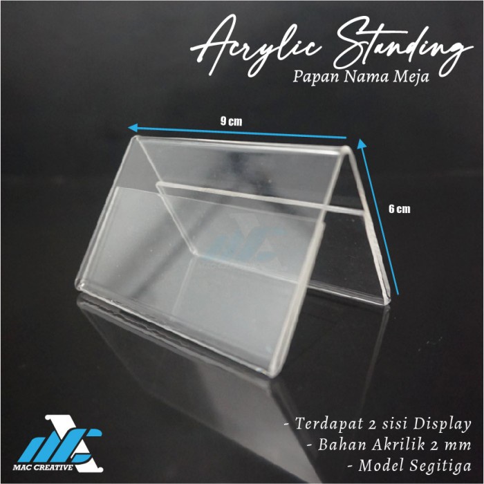 

Akrilik Kartu Nama / Akrilik Papan Nama Meja Best