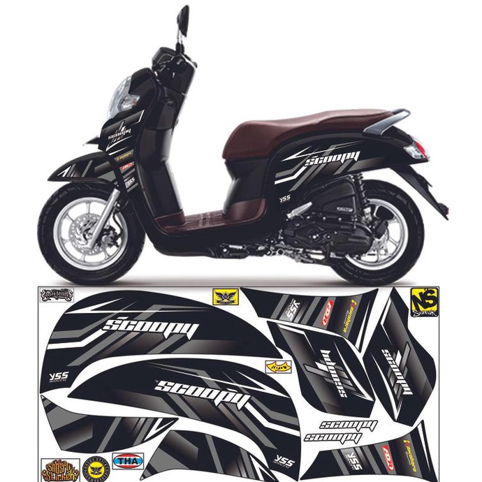 PROMO STICKER SCOOPY 2016-2019 STRIPING VARIASI CUSTOM BEST SELLER