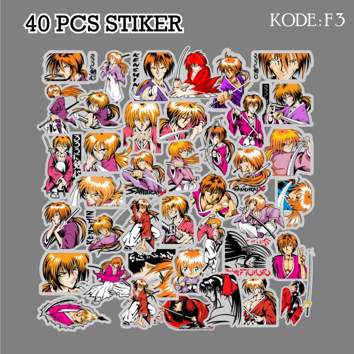 

[ Mac ] 40 Pcs Sticker Aesthetic Lucu Untuk Laptop Case Tumbler - F3 Best