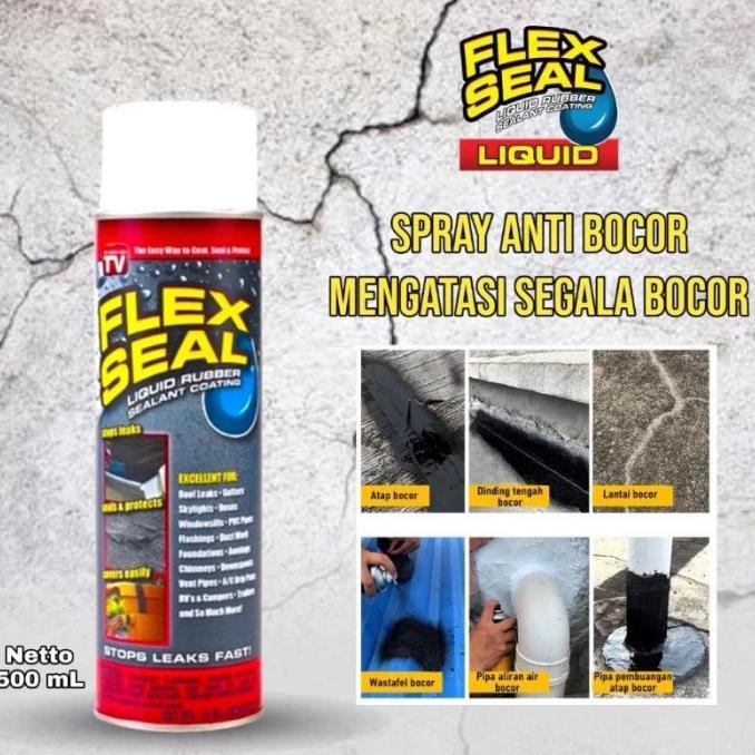 Flex Seal Spray Anti Bocor Spray Pelapis Atap Anti Bocor Rubber Sealan Termurah