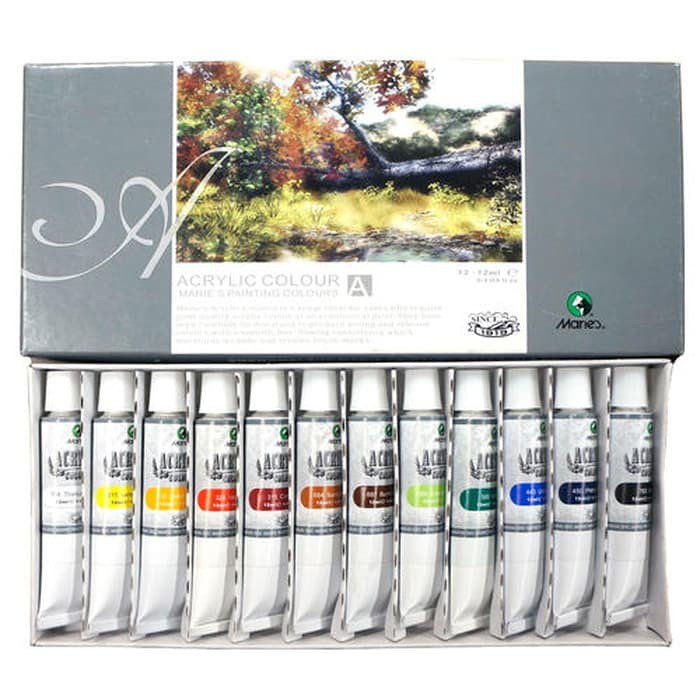 

CAT AKRILIK ACRYLIC COLOR 12 WARNA - MARIES MURAH! ORIGINAL TERBARU