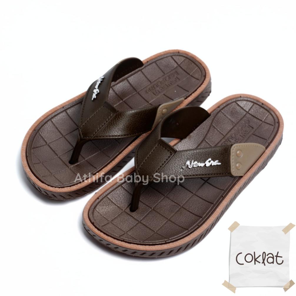 Sandal Jepit Anak Laki Cowok Sendal Karet Anak Sd Smp Tanggung 4 5 6 7 8 Tahun New Era 8030 Baru