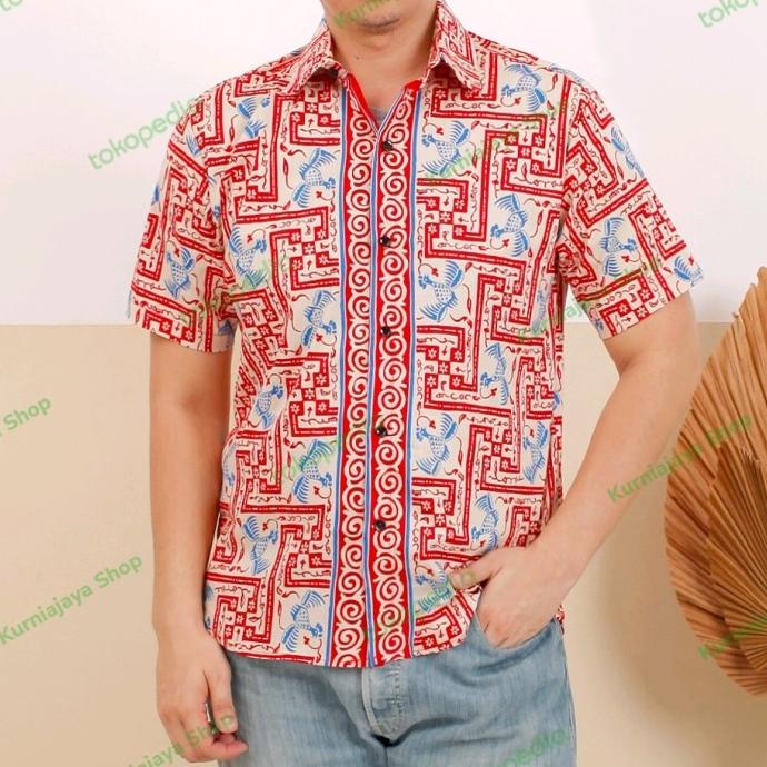Kemeja Batik Pria/Kemeja Pria/Baju Natal/Baju Imlek/Cheongsam Pria Terbaik