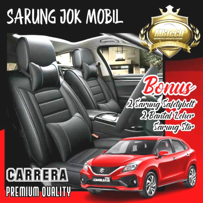 Sarung Jok Mobil MBTECH CARRERA HRV Brio Agya Ayla Jazz Yaris Raize