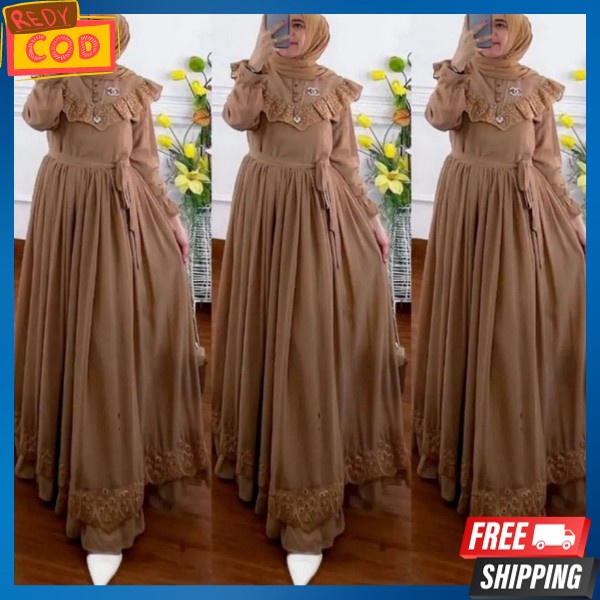 Gsmis Dreas Wsnita Syar`I Gamis Lebaran Gamus Syar I Muslimah Baju Bsju Games Gsmis Dress Syari Jumb