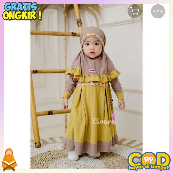 Gmis Fashion Anak Cewek Dress Muslimah Umur Tanggung Gamis Muslim Anak Perempuan Gamia Ansk Kekinian