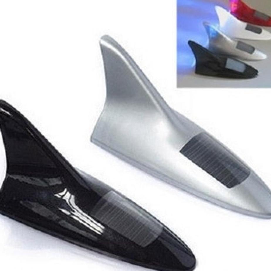 Lampu Solar Mobil Bentuk Sirip Hiu 8 Led / Lampu Sirip Hiu Tenaga Mobil / Lampu Atap Mobil Pajero Se