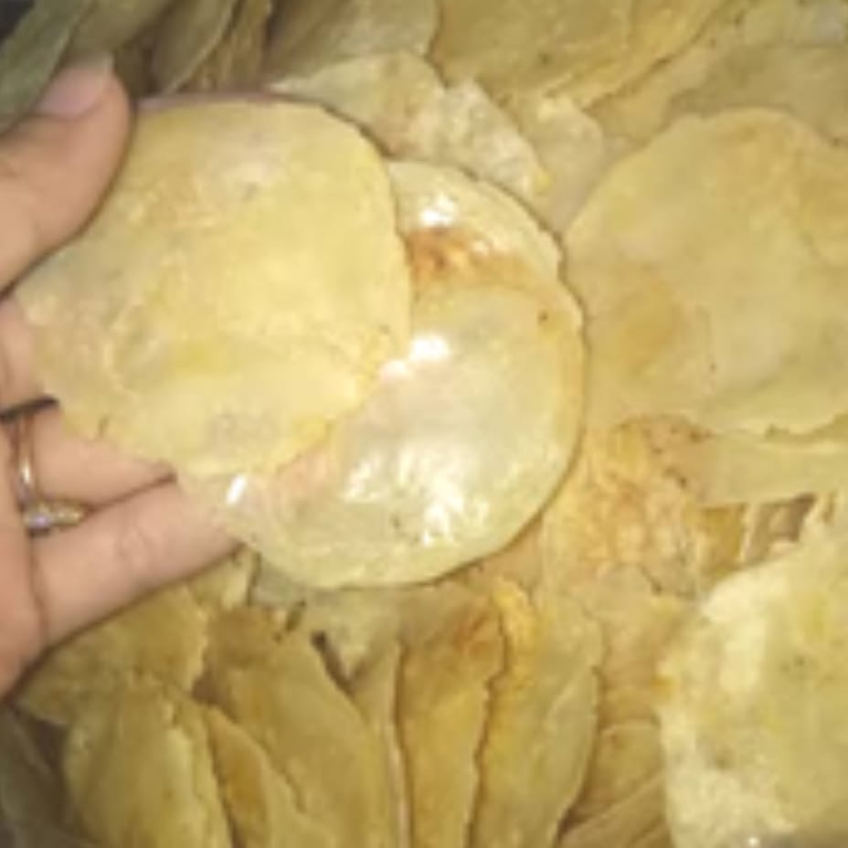 

Kerupuk Emping Asli Kebumen Super Tipis Renyah dan Gurih 1000 gram