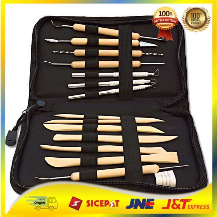 

Sculpting Tool Set / Butsir Set / Pisau Ukir Set 14 In 1 (Bonus Tas)