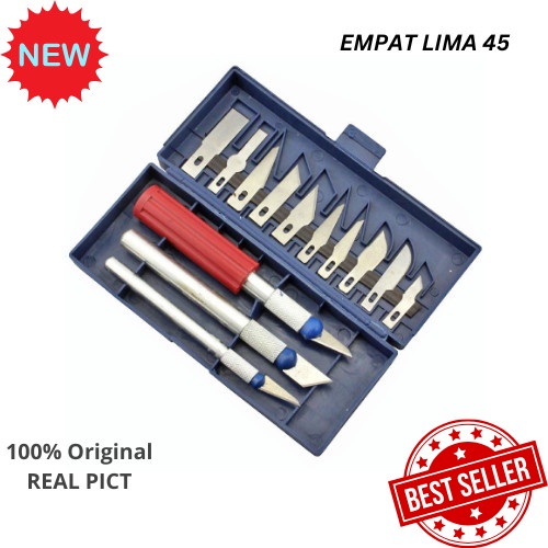 

Crafting Art Knife With 3 Handle-Knifezer- Silver