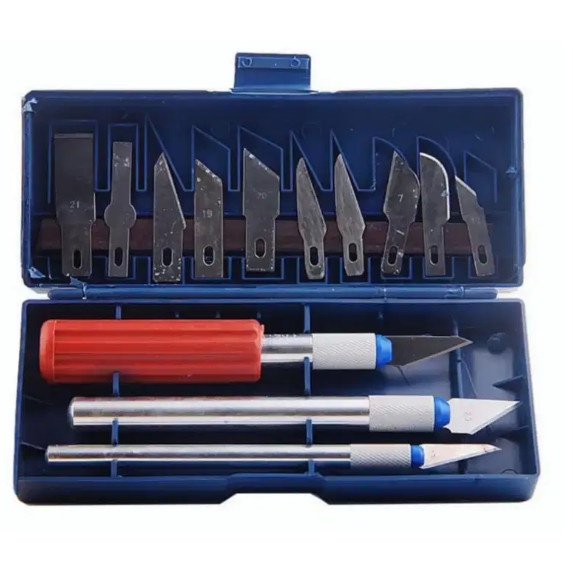 

Pisau Ukir Pahat Kayu Set Hobby Knife Set 13 In 1 Craft Cutter Presisi