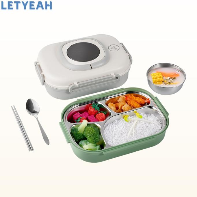 letyeah Kotak Makan Stainless Tahan Panas lunch box Free Mangkuk Sup