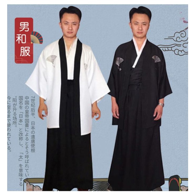 KICO baju tradisional jepang kimono samurai pria cowok high quality