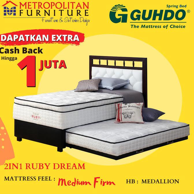 Kasur Springbed Guhdo 2in1 Ruby Dream Natural Latex
