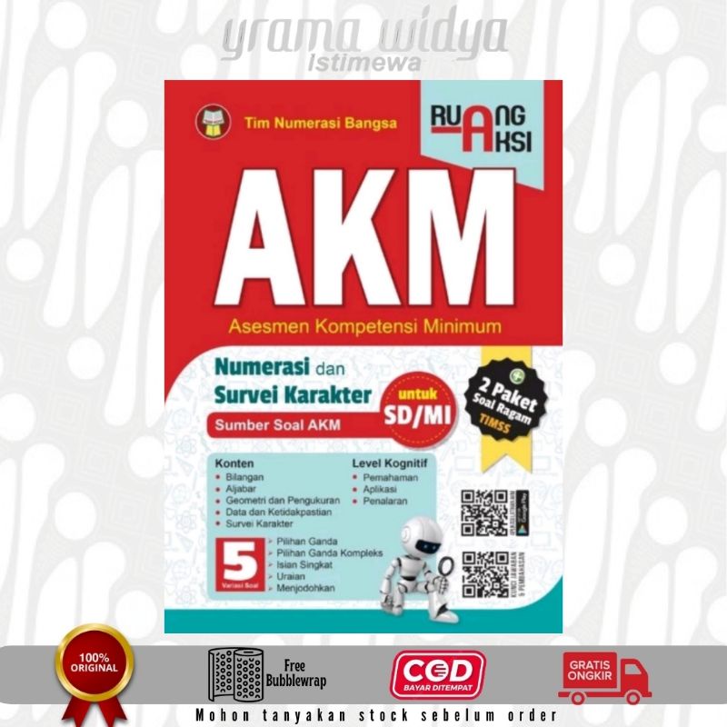 BUKU RUANG AKSI AKM NUMERASI DAN SURVEI KARAKTER UNTUK SD/MI Yrama Widya