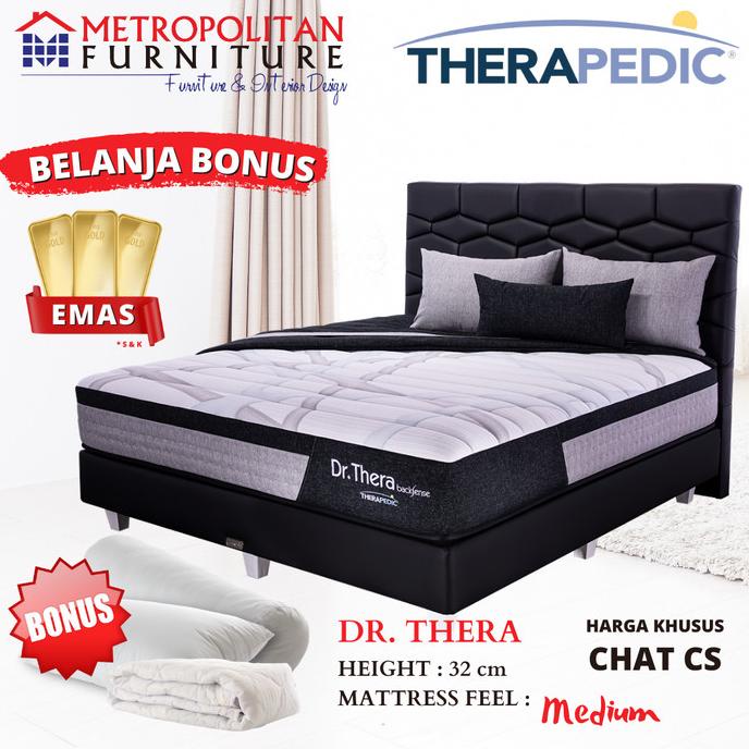 Springbed Therapedic Dr. Thera Full Set Kasur Orthopedic Spring bed