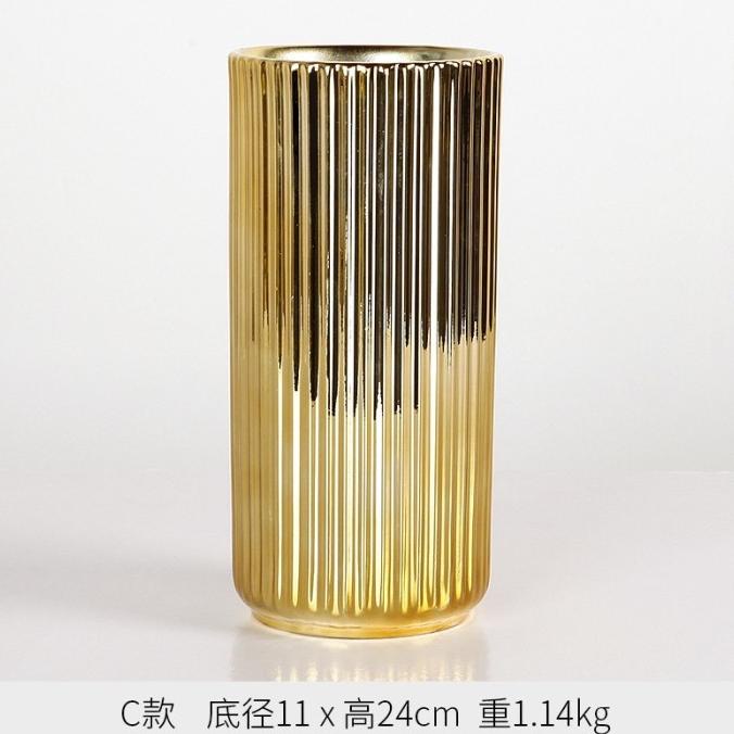 Vas Bunga Gold Keramik