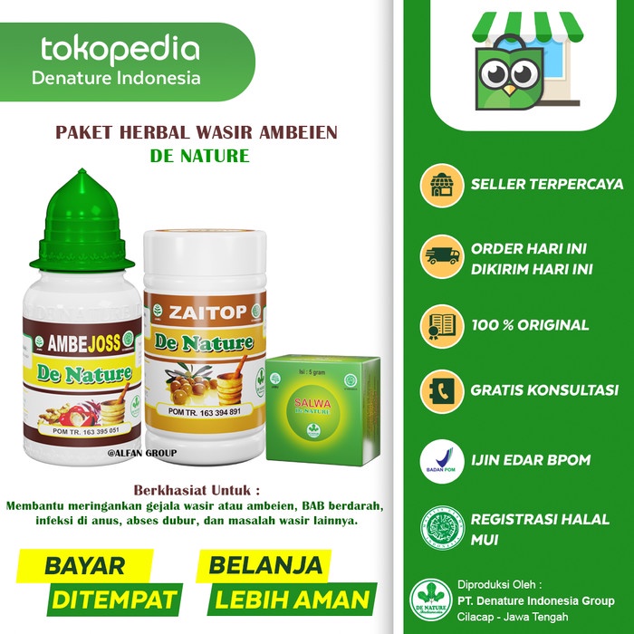 

Obat Wasir Ambeien Herbal Ambejoss Zaitop + Salep