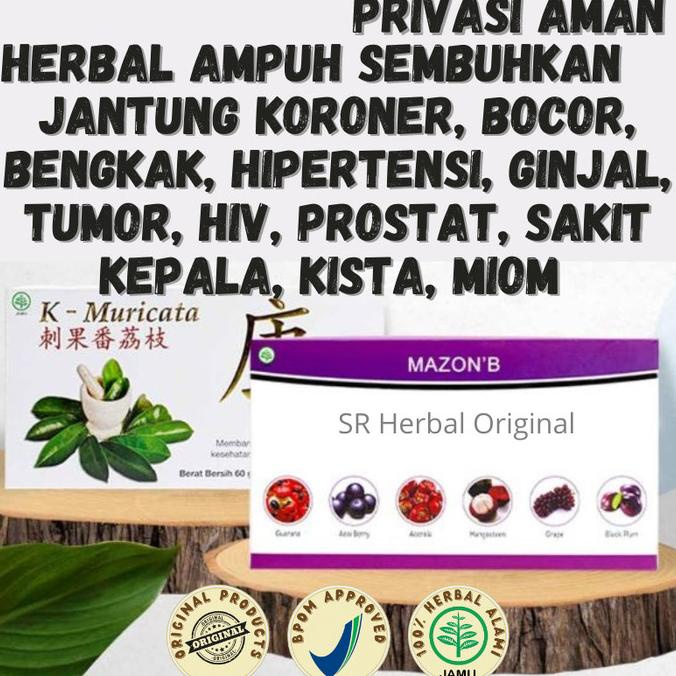 

Obat Herbal Jantung Koroner Bengkak Hipertensi Mazon B K Muricata Orig