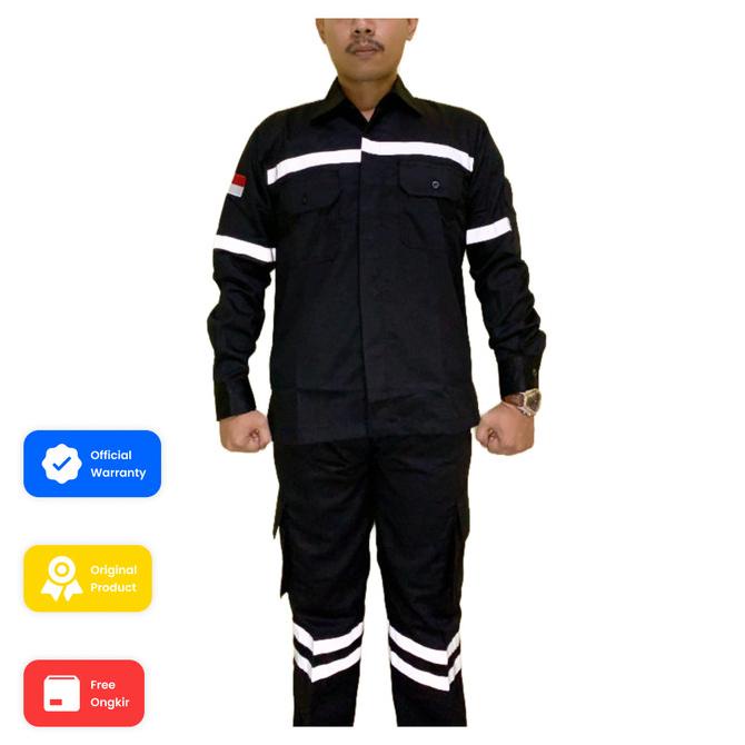 Stelan Safety Wearpack Baju Celana Safety Cargo Seragam K3 Tambang