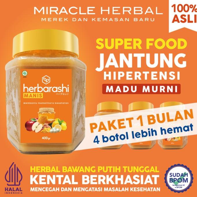 

PAKET 4 BOTOL MIRACLE HERBAL 400ML MADU MURNI