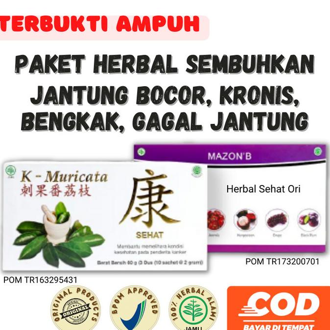 Obat Herbal MAZON B dan K Muricata Herbal Penyakit Jantung