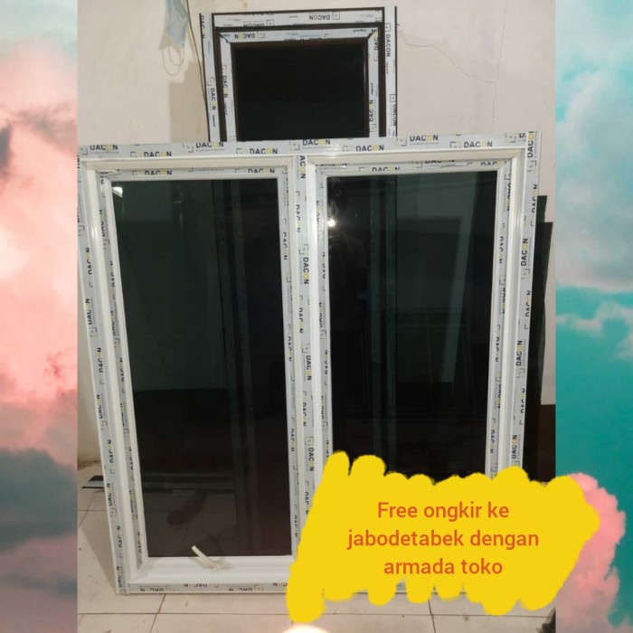 Promo Jendela Dobel Aluminium 120X100