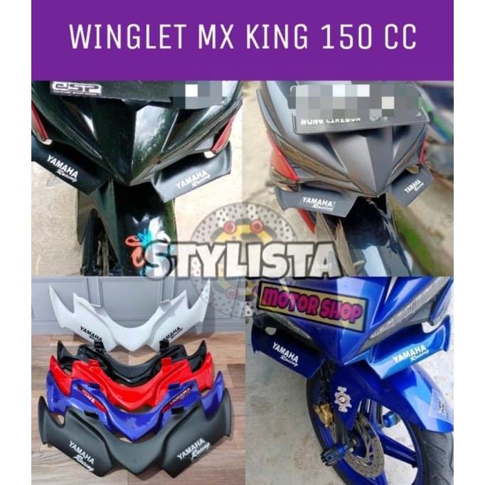 Winglet Mx King 150 Aksesoris Motor - Hitam