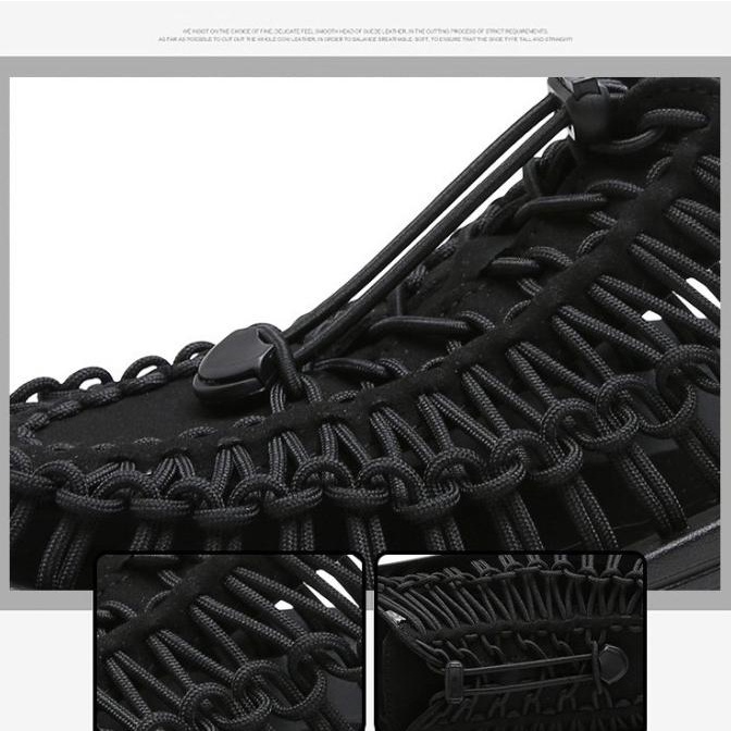 Sepatu Sandal Pria Tali Rajut Import