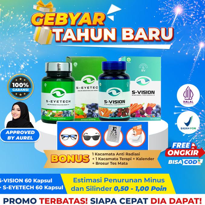 

Paket S-VISION + S-EYETECH ( Obat Herbal Mata Minus & Silinder Terbaik