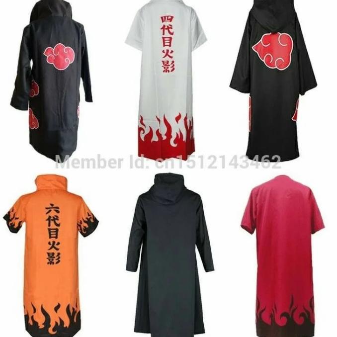 Promo Jubah Anime Akatsuki Yondaime Uchiha Itachi Hokage Naruto 6 Pilihan