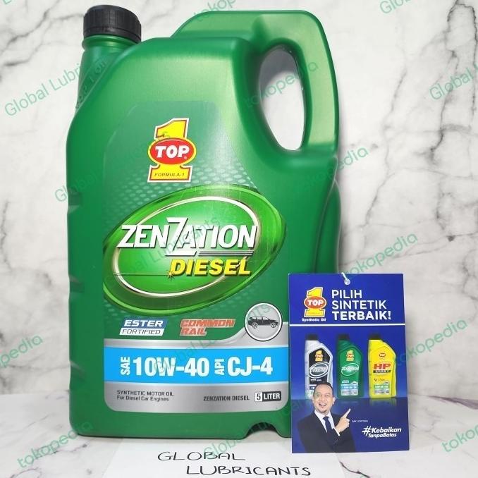 >>>>>] TOP1/ TOP 1 ZenZation Diesel 10W-40 CJ-4 5 Liter (Oli Mesin Synthetic)
