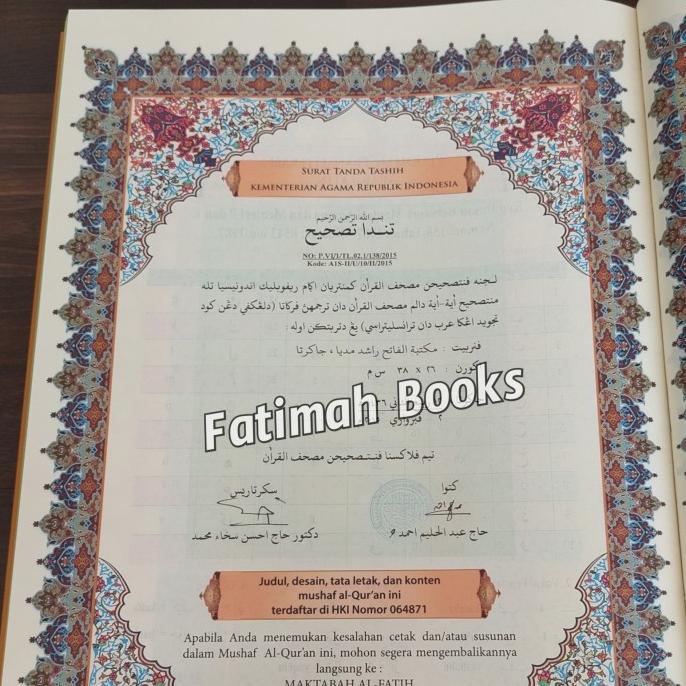 Alquran Lansia Jumbo A3 Latin Terjemah Perkata. Alquran The Big An Nur