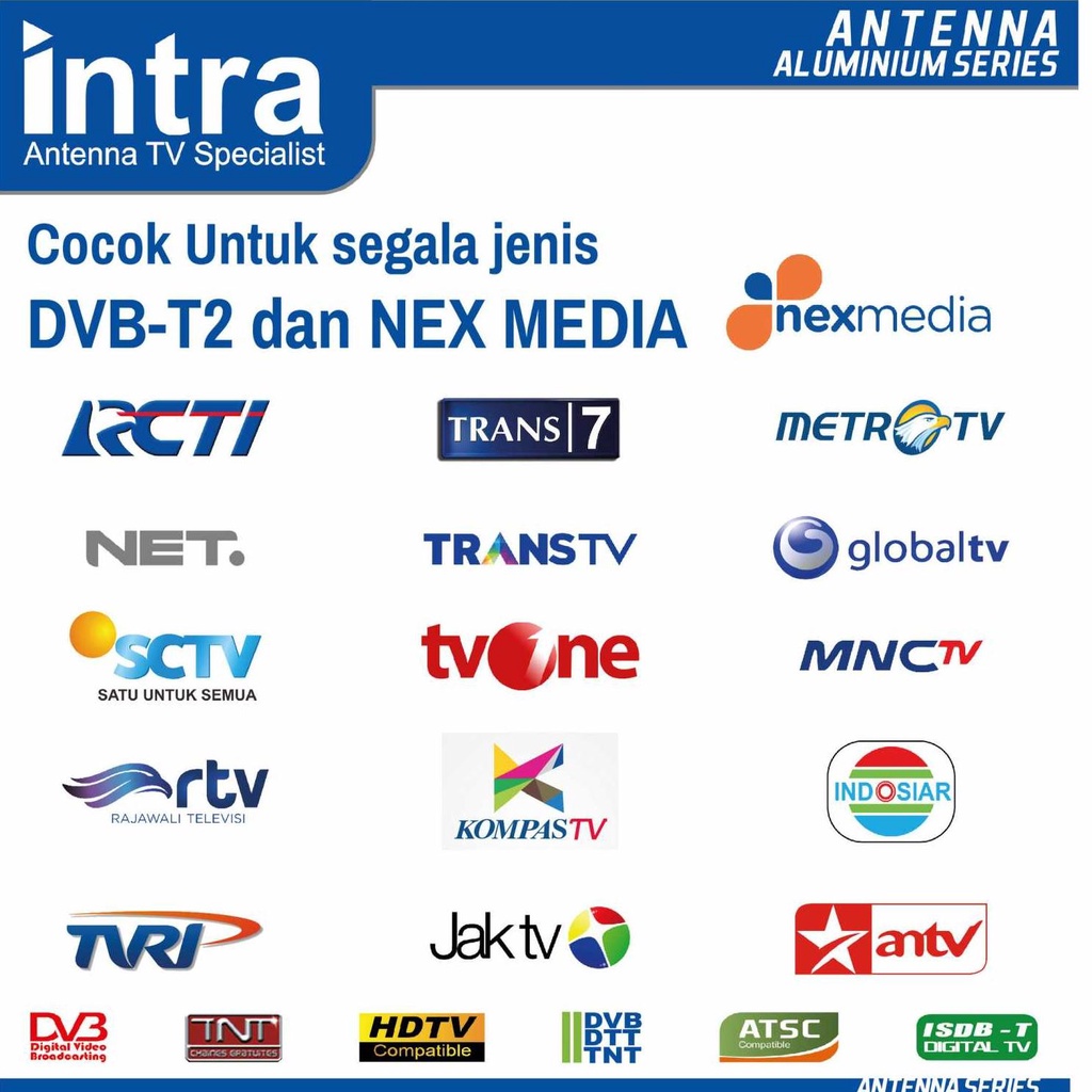 Antena TV Digital Indoor Merk INTRA