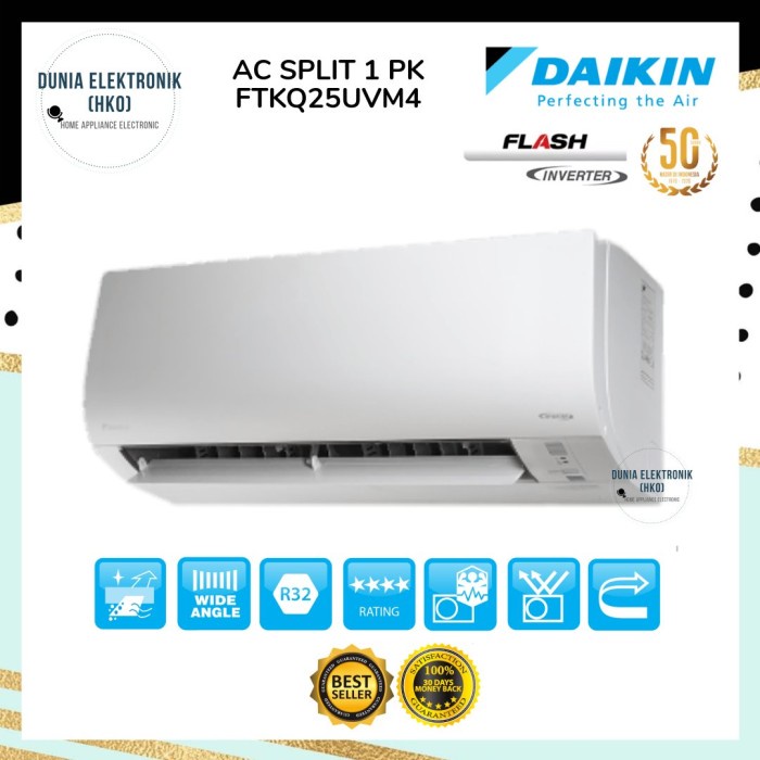 Daikin Ftkq25Uvm4 Ftkq25 Ac Inverter 1 Pk Thailand Ftkq25Uvm4 Ready
